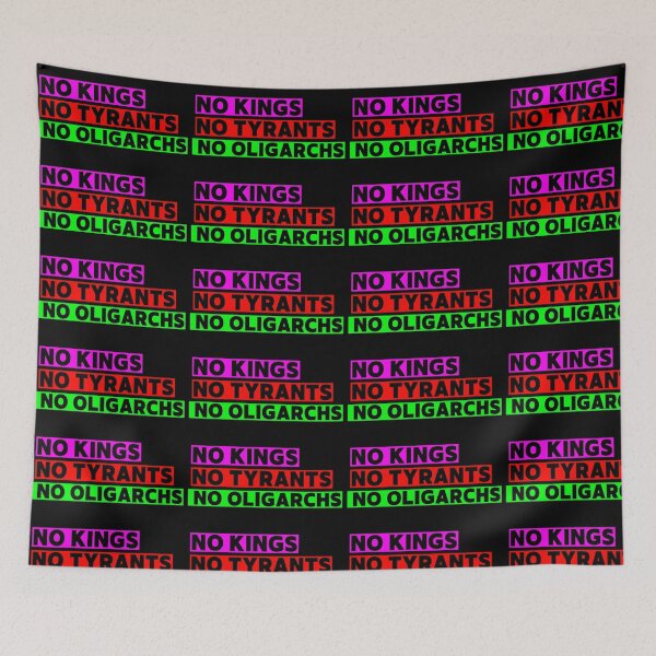 Item preview, No Kings, No Tyrants, No Oligarchs Motivational Quote T-Shirt designed and sold by Earth Nature Creations.