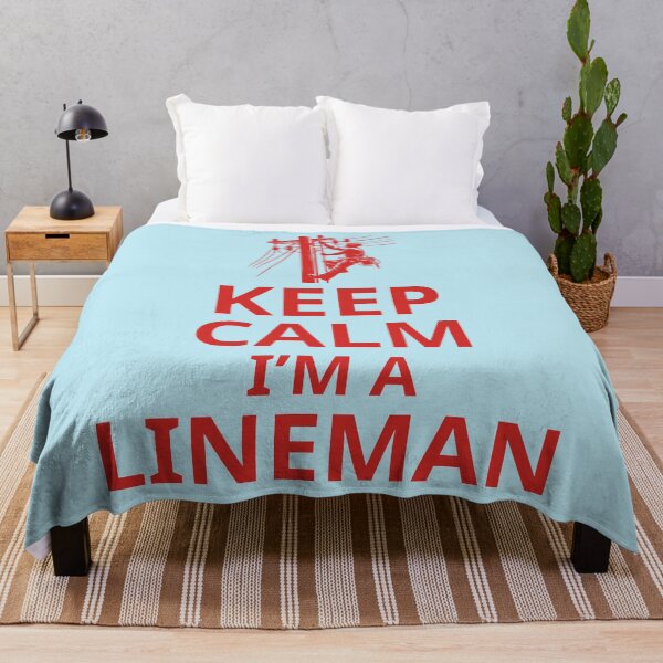 Item preview, Keep Calm I'm A Lineman. Funny Lineman Quote. Gift For Lineman. designed and sold by DesignHouse07.
