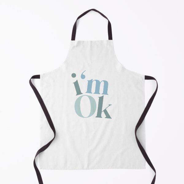 Item preview, Bold Blue Typography “I’m OK” Sticker – Minimalist Motivational Design for Laptops, Kindles & Journals designed and sold by Stickers by @molllyclare.
