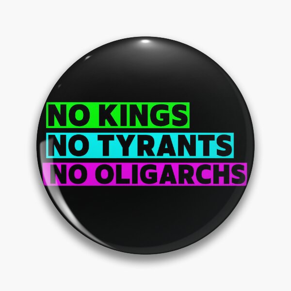 Item preview, No Kings, No Tyrants, No Oligarchs Motivational Quote T-Shirt designed and sold by Earth Nature Creations.
