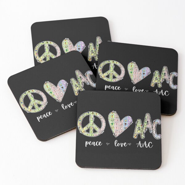 Item preview, AAC Advocate Peace Love Aac designed and sold by TynesDesign.