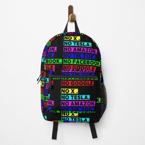 Item preview, No x . No Tesla.  No Amazon. No Tik Tok. No Facebook. No Google. designed and sold by Earth Nature Creations.