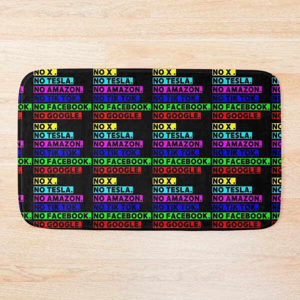 Item preview, No x . No Tesla.  No Amazon. No Tik Tok. No Facebook. No Google. designed and sold by Earth Nature Creations.