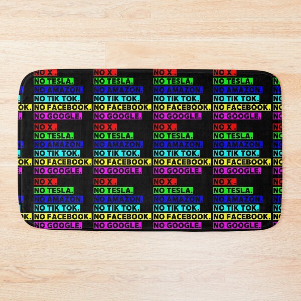 Item preview, No x . No Tesla.  No Amazon. No Tik Tok. No Facebook. No Google. designed and sold by Earth Nature Creations.