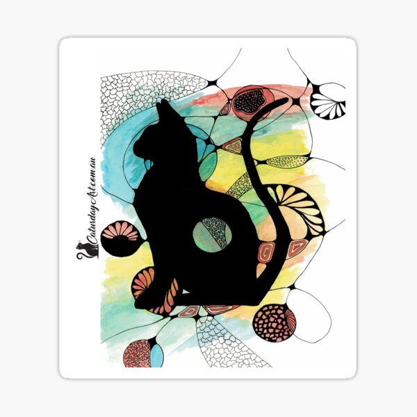 CaturdayArt Zen Cat Sticker