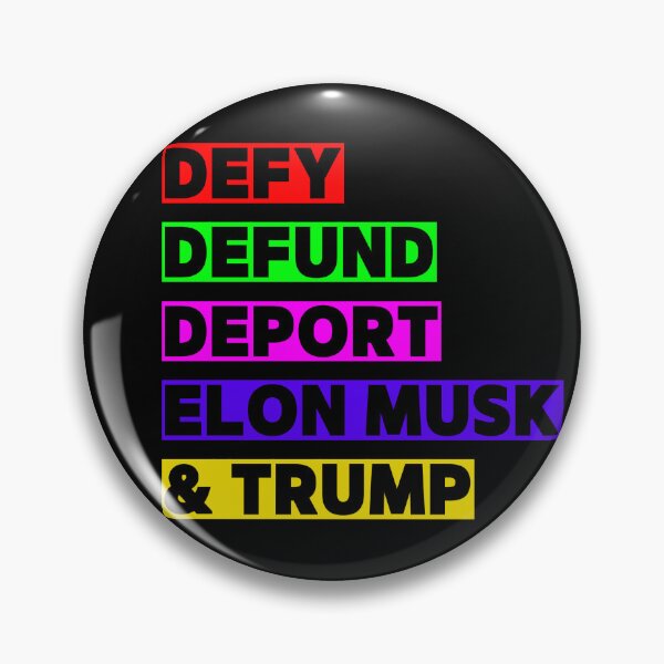 Item preview,  Defy Defund Deport Elon Musk & Trump designed and sold by Earth Nature Creations.