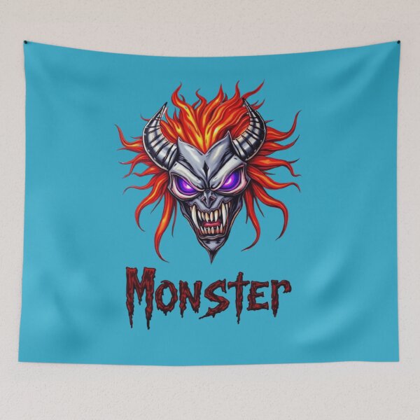 Item preview, Monster Head designed and sold by Uncle Monkey Creates.