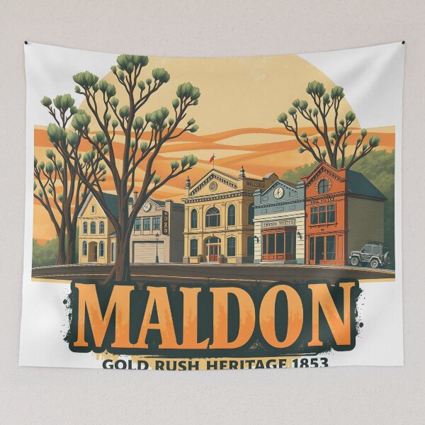 Item preview, Maldon, Australia, Gold Rush Heritage designed and sold by Random Designs.