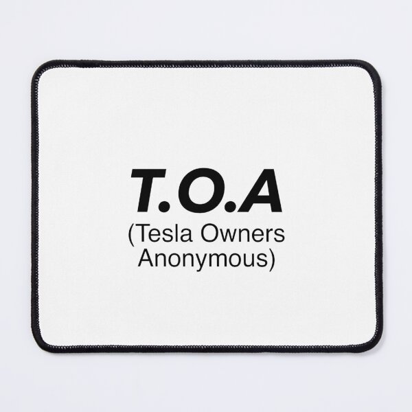 Item preview, Funny Tesla bumper sticker: “TOA (Tesla Owners Anonymous)” designed and sold by frozencoco.