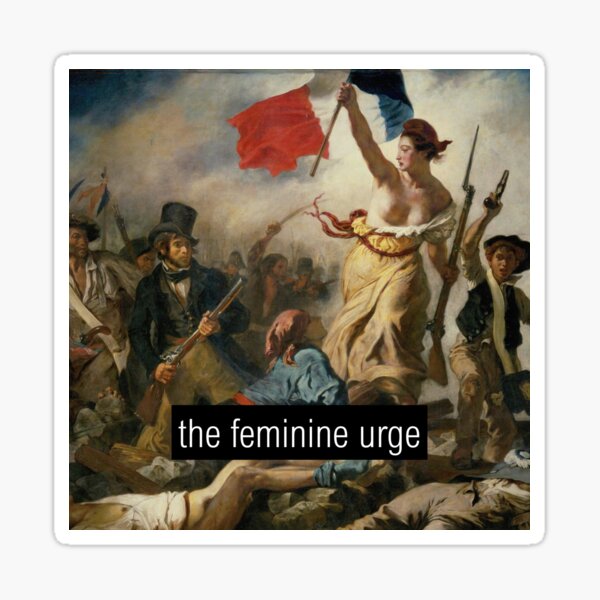 Vista previa del artículo con la obra «El impulso femenino a rebelarse», diseñado y vendido por feminine-urge-.