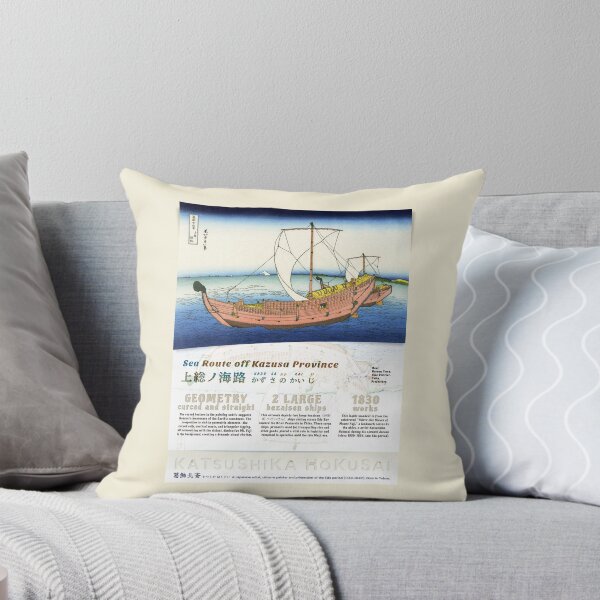 Item preview, Sea Route off Kazusa Province | Hokusai Japanese Art designed and sold by OMOMUK47.