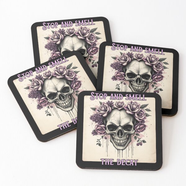 Item preview, Distressed Skull with Flowers designed and sold by Dino-Lune.