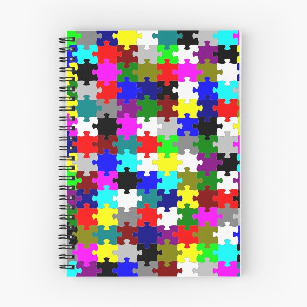 Item preview, Abstract Multicolored Offset Challenging Puzzle Pieces designed and sold by EmptyFigureHead.