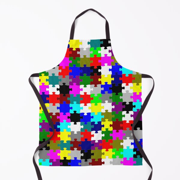 Item preview, Abstract Multicolored Offset Challenging Puzzle Pieces designed and sold by EmptyFigureHead.