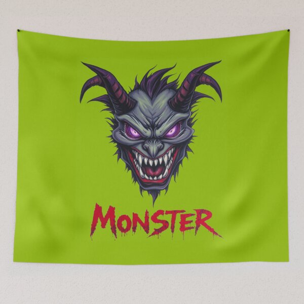 Item preview, Monster Head designed and sold by Uncle Monkey Creates.