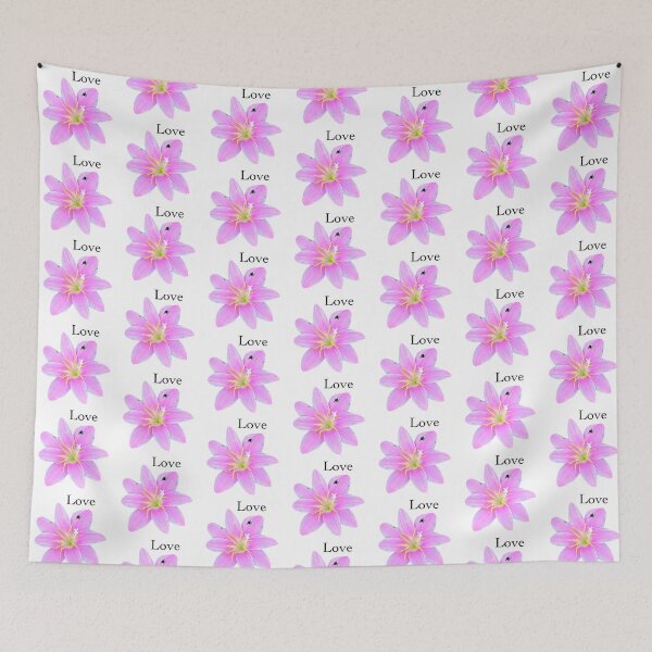 Item preview, Love, pink rain lily  designed and sold by Josephine Ethereal.
