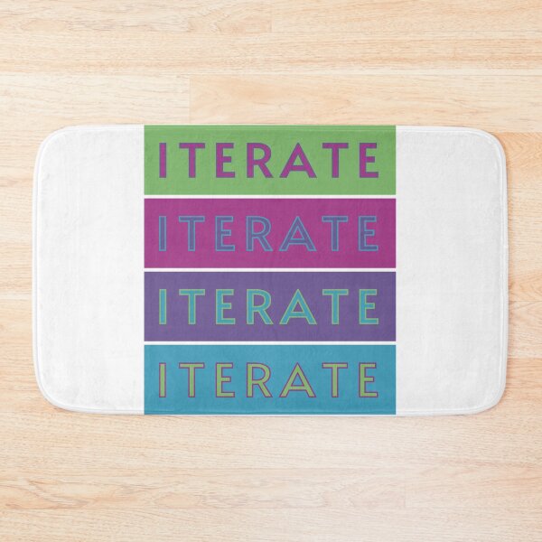 Item preview, Iterate - Be Agile - Lather Rinse Repeat designed and sold by MoePark.
