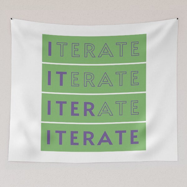 Item preview, Iterate - Be Agile - It is a Process designed and sold by MoePark.