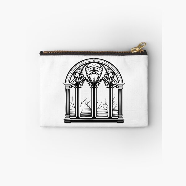 Item preview, Gothic Window Arch Medieval Glass Church Ornate Tracery designed and sold by inkoutninja.
