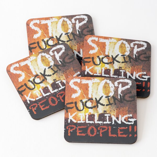 Item preview, Stop F**king Killing People designed and sold by Jason Neil Illustrator.