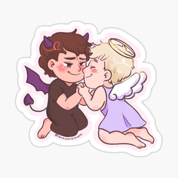 Item preview, little devil and angel dnp designed and sold by anacarolinaflr.