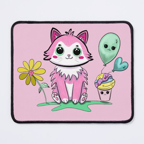 Item preview, Kawaii cute kitten with friends designed and sold by altairaleon.