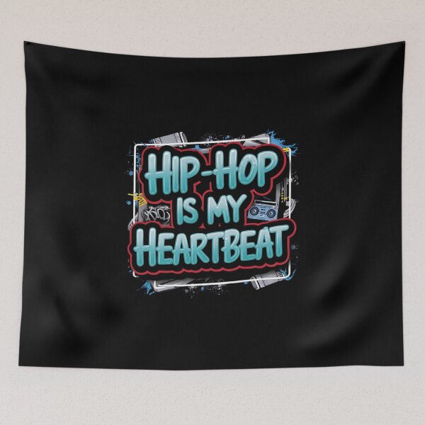 Item preview, Hip Hop is my Heartbeat designed and sold by RadDeck.