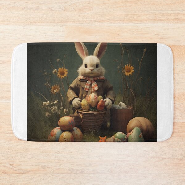 Item preview, Vintage Easter Bunny with Eggs  designed and sold by WinfinityStudio.