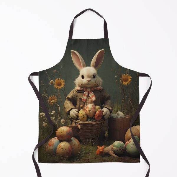 Item preview, Vintage Easter Bunny with Eggs designed and sold by WinfinityStudio.