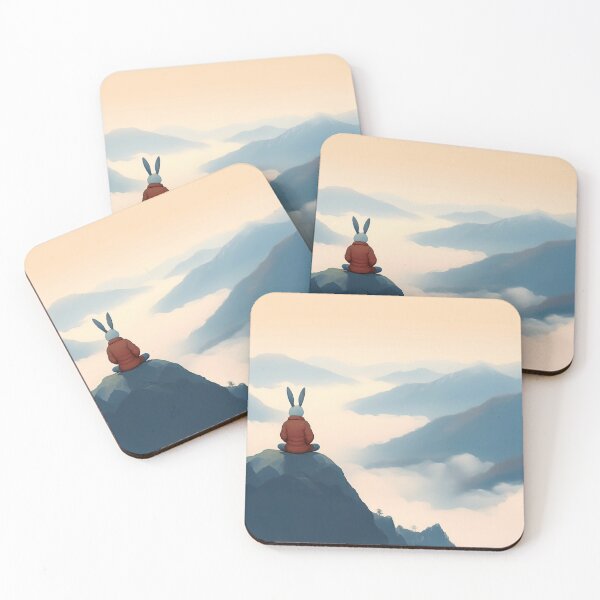 Item preview, Serene Rabbit on a Mountain Cliff designed and sold by Wesbro0.