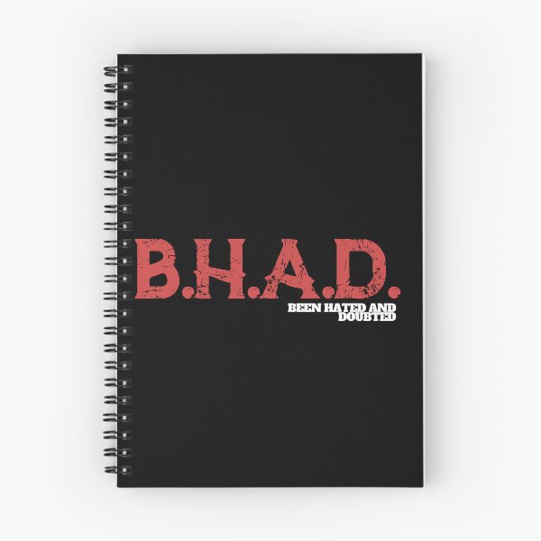 Item preview, B.H.A.D. - Been Hated and Doubted - Gritty Red Trendy Design designed and sold by Zuriel Hargrove.