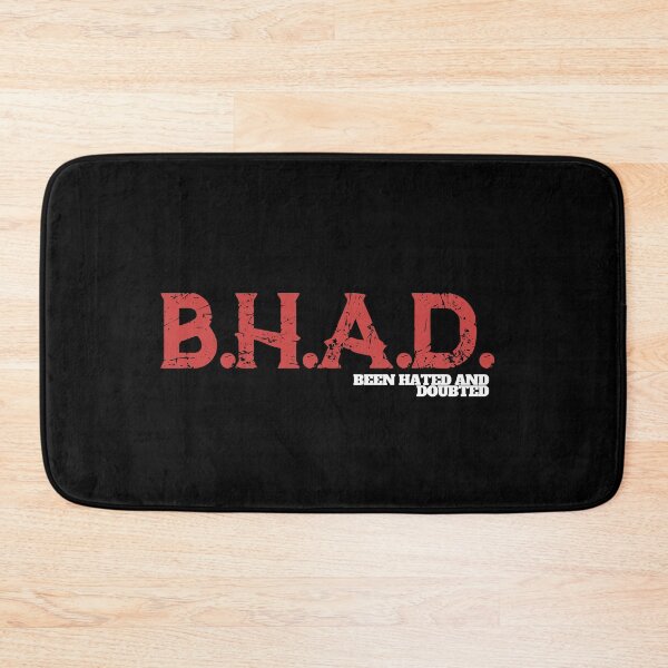 Item preview, B.H.A.D. - Been Hated and Doubted - Gritty Red Trendy Design designed and sold by Zuriel Hargrove.