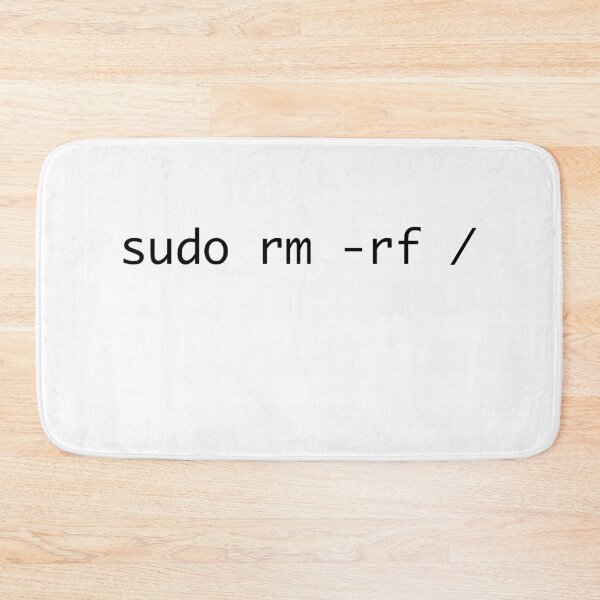 Item preview, sudo rm -rf / The Ultimate Linux Command White Tee designed and sold by pizzapiano.