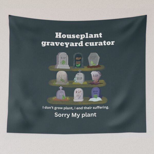 Item preview, Houseplant graveyard curator designed and sold by Boho colorful fun.