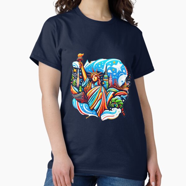 Item preview, Map of Fun: America in Cartoon Style designed and sold by LokiDesigns676.