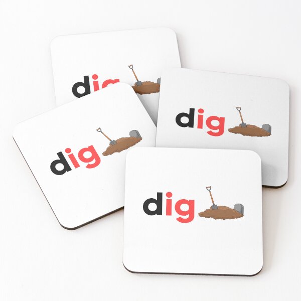 Item preview, Spooky Early Reader Design - 'Dig' with Creepy Grave Humor - Fun Halloween Style for Kids & Adults designed and sold by nickjones81.