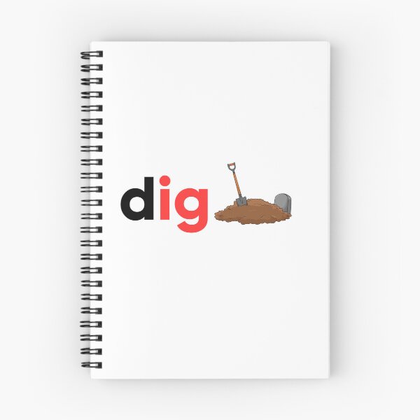Item preview, Spooky Early Reader Design - 'Dig' with Creepy Grave Humor - Fun Halloween Style for Kids & Adults designed and sold by nickjones81.