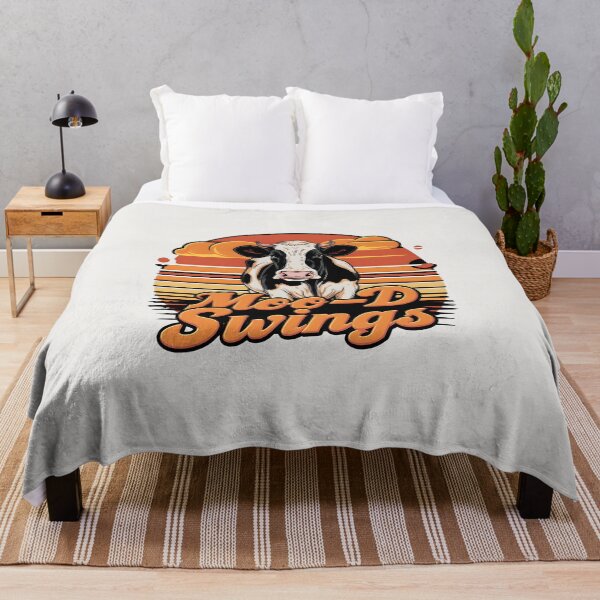 Item preview, Moo-d Swings – Funny Cow Pun Design designed and sold by Jollys-ArtShop.