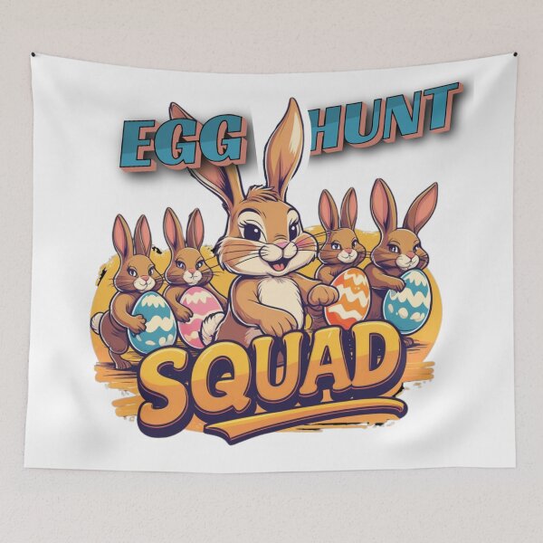 Item preview, Egg Hunt Squad – Vintage 70s Retro Easter Bunny & Team designed and sold by bannzy.