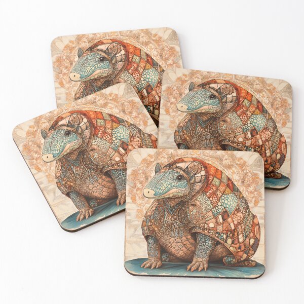 Item preview, Armadillo Art Nouveau Design designed and sold by entwithanaxe.