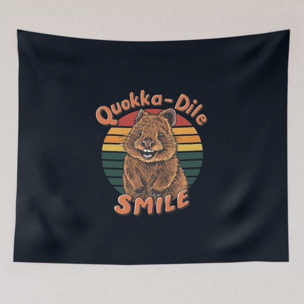 Item preview, Quokka-dile Smile – Cute Quokka Pun Design designed and sold by Jollys-ArtShop.