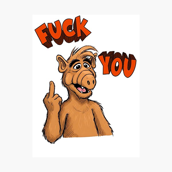 Item preview, Middle finger Alf designed and sold by Dothestarkman.