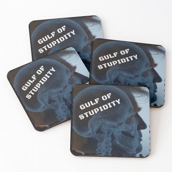 Item preview, Gulf of Stupidity - Political Humor Statement - Anti -Trump designed and sold by AwakenedSoul.
