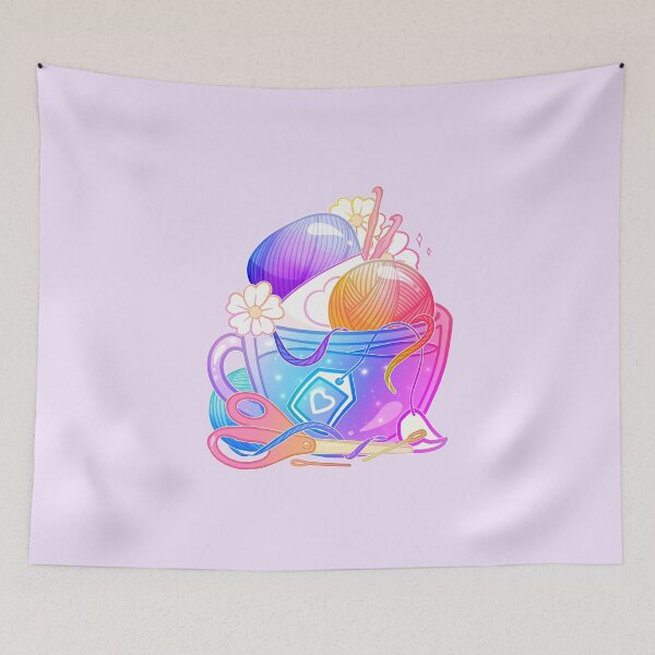 Item preview, Kawaii Pastel Yarn Art Teacup - Crochet designed and sold by heysoleilart.