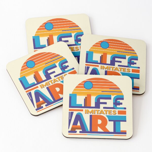 Item preview, life imitates art, typography designed and sold by maxmaj.