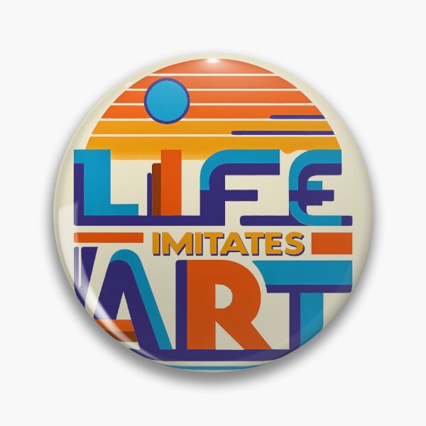 Item preview, life imitates art, typography designed and sold by maxmaj.