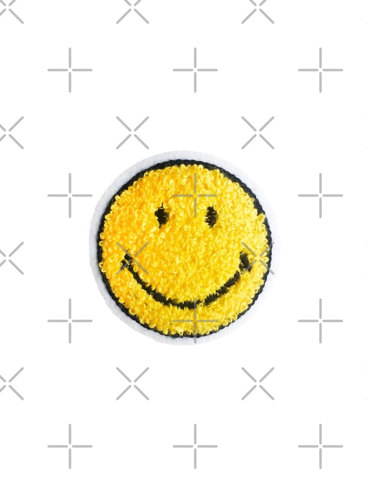 Disover Smiley Face Patch Design iPhone Case