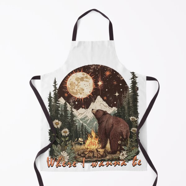 Item preview, Where I Wanna Be – Moonlit Bear Retreat designed and sold by El Alkimizta Art Store.