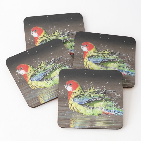 Item preview, RELIEF - Eastern Rosella designed and sold by Frances McMahon Watercolour Bird Artist.