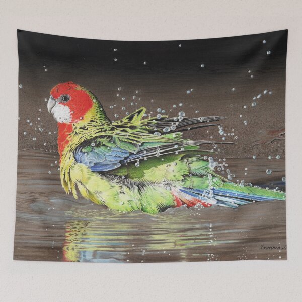 Item preview, RELIEF - Eastern Rosella designed and sold by Frances McMahon Watercolour Bird Artist.